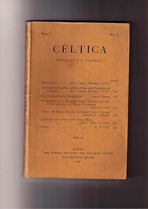 Imagen del vendedor de Celtica: Volumes !- XVII a la venta por Brillig's Books
