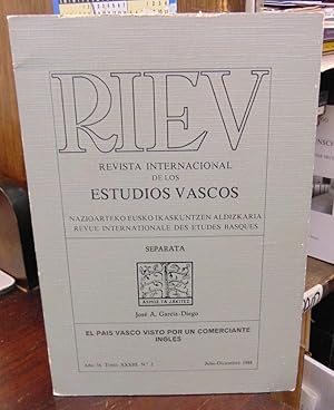 Seller image for El pais vasco visto por un comerciante Ingles (offprint) for sale by Atlantic Bookshop