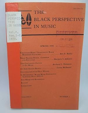 Immagine del venditore per The Black Perspective in Music Volume 6, Number 1-2, 1978 venduto da Easy Chair Books
