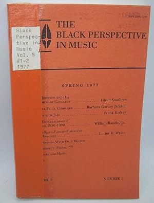 Seller image for The Black Perspective in Music Volume 5, Number 1-2, 1977 for sale by Easy Chair Books