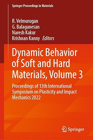 Bild des Verkufers fr Dynamic Behavior of Soft and Hard Materials, Volume 3 zum Verkauf von moluna