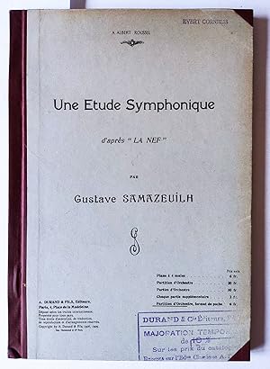 Immagine del venditore per Une etude symphonique d aprs La nef . Partition d orchestre. venduto da Versandantiquariat Kerstin Daras