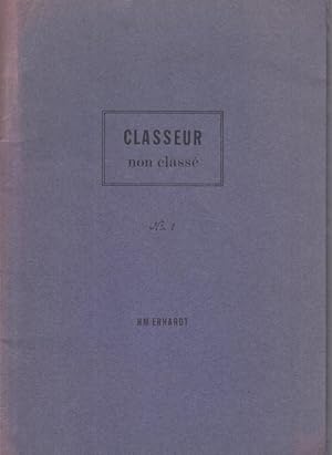 Seller image for Classeur non class No. 1. for sale by Antiquariat Carl Wegner