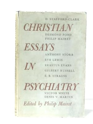 Bild des Verkufers fr Christian Essays in Psychiatry zum Verkauf von World of Rare Books