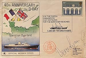 Vera Lynn signature on First Day cover