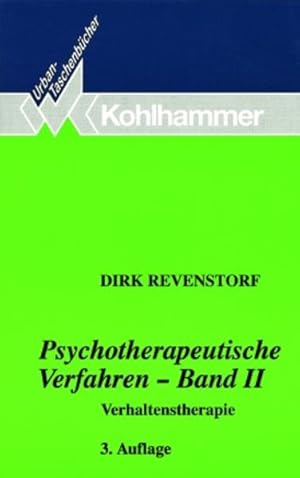 Bild des Verkufers fr Psychotherapeutische Verfahren - Band II: Verhaltenstherapie (Urban-Taschenbcher, Band 341) zum Verkauf von Modernes Antiquariat - bodo e.V.