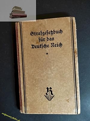 Seller image for Strafgesetzbuch fr das Deutsche Reich Textausgabe mit kurzen Anmerkungen u. Sachregister for sale by Antiquariat-Fischer - Preise inkl. MWST