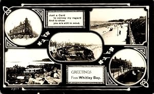 Ansichtskarte / Postkarte Whitley Bay North East, Promenade, Hotel