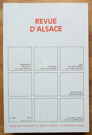 Revue d'Alsace numéro 105 - 1979