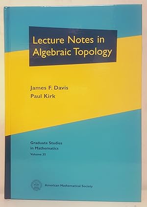 Lecture notes in algebraic topology.