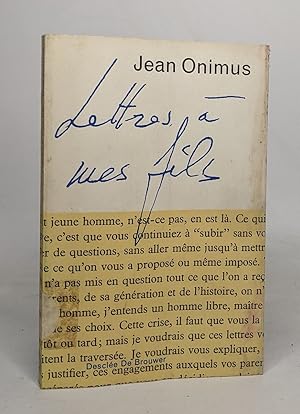 Seller image for Lettres  mes fils for sale by crealivres