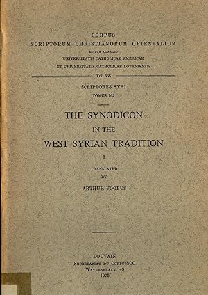 Bild des Verkufers fr The Synodicon in the West Syrian Tradition I Tomus 162: Scriptores Syri zum Verkauf von avelibro OHG