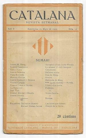 CATALANA Revista Setmanal Any II nº 56 Barcelona 25 Maig de 1919