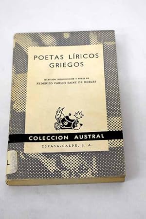 Seller image for Poetas lricos griegos for sale by Alcan Libros