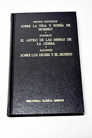 Imagen del vendedor de Sobre la vida y poesa de Homero a la venta por Alcan Libros