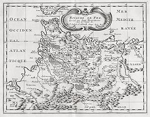 "Royaume de Fez divise en sept Provinces" - Morocco Algeria North Africa carte map Karte