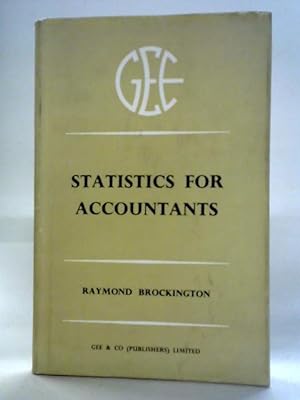 Bild des Verkufers fr Statistics for Accountants zum Verkauf von World of Rare Books