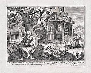 Bild des Verkufers fr "Nobilio hic ille est Leonardus, sustulit olim / De sacris puerum." - Leonard of Noblac / Einsiedler hermit ermite / ermites hermits zum Verkauf von Antiquariat Steffen Vlkel GmbH