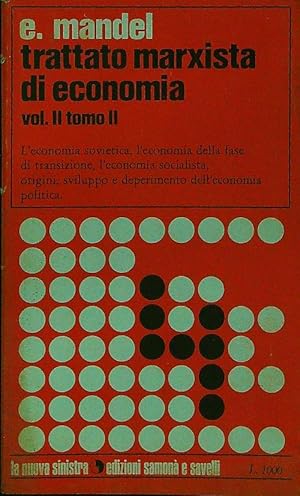 Trattato marxista di economia vol. II tomo II