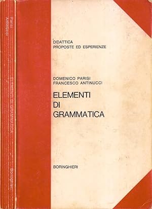Image du vendeur pour Elementi di grammatica mis en vente par Biblioteca di Babele