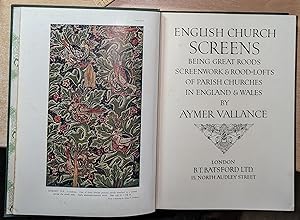 English Church Screens. Being Great Roods, Screenwork & Rood-Lofts Of Parish Churches in England ...