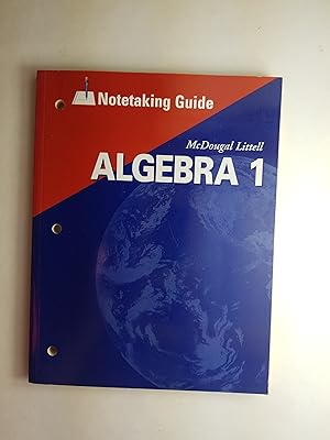 Imagen del vendedor de McDougal Littell Algebra 1: Notetaking Guide (Student) a la venta por ShowMe D Books