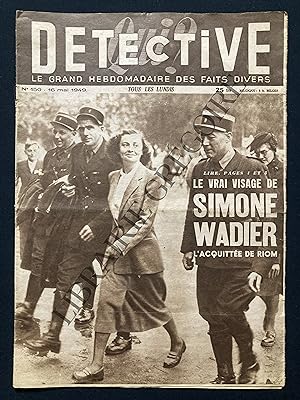 QUI? DETECTIVE-N°150-16 MAI 1949-SIMONE WADIER
