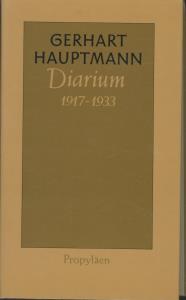 Bild des Verkufers fr Diarium 1917 bis 1933, zum Verkauf von Antiquariat Kastanienhof