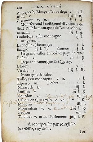 La guide des chemins pour aller & venir par tout le royaume de France & autres païs circonvoisins...