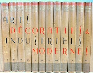 Encyclopédie des Arts Décoratifs et Industriels Modernes au XXème siècle. Collection en 12 volume...
