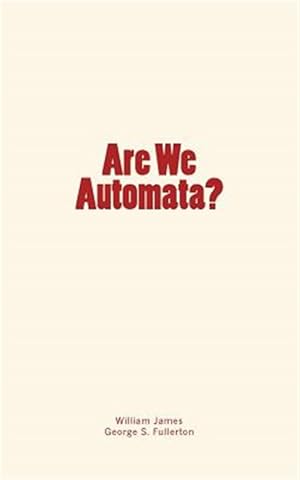 Seller image for Are We Automata? for sale by GreatBookPrices