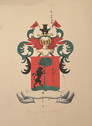 Wapenkaart/Coat of Arms: Drawing of coat of arms Carpes de Robles, 1 p.