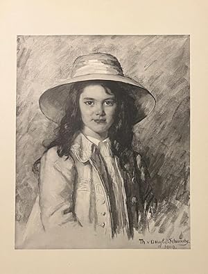 [Lithography, lithografie 1909] Portrait of Mrs. Arabella (Bella) van Tienhoven (1902-1909). Afte...