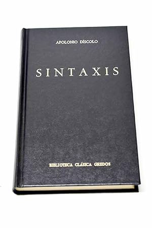 Immagine del venditore per Sintaxis venduto da Alcan Libros