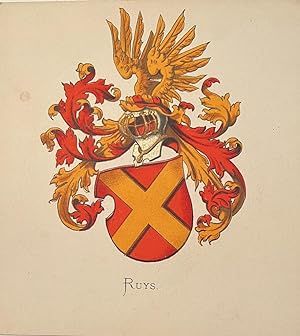 Wapenkaart/Coat of Arms: Coloured coat of arms Ruys, 1 p.