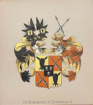 Wapenkaart/Coat of Arms: Coloured coat of arms De Riedesel d' Eisenbach, 1 p.