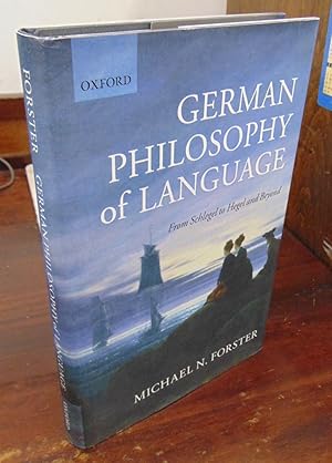 Immagine del venditore per German Philosophy of Language: From Schlegel to Hegel and Beyond venduto da Atlantic Bookshop