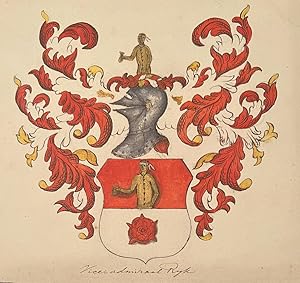 Wapenkaart/Coat of Arms: Coloured coat of arms Ryk, drawing, 1 p.