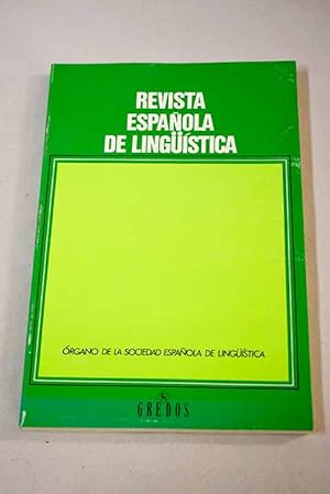 Bild des Verkufers fr Revista espaola de lingstica, Ao 2004, vol. 34, n 1:: Conjunciones, conjunciones compuestas, y locuciones conjuntivas en antiguas gramticas del espaol; Contexto epistemolgico y modelo doctrinal de las ideas lingsticas de Lorenzo Hervs (1735-1809); Sincretismos en la morfologa nominal; Valores diatticos de los marcadores instrumentales y comitativos: enfoque tipolgico; Vladislav Markovic Illic-Svityc (1934-1966): contribuciones a la lingstica comparada 70 aos despus de su nacimiento zum Verkauf von Alcan Libros