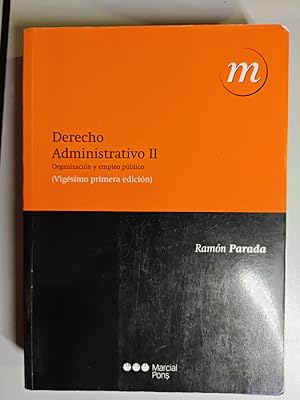 Imagen del vendedor de Derecho administrativo. Tomo II. a la venta por TraperaDeKlaus