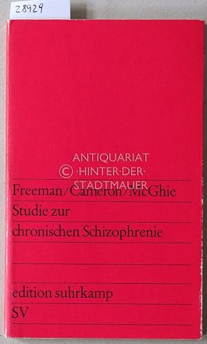 Imagen del vendedor de Studien zur chronischen Schizophrenie. a la venta por Antiquariat hinter der Stadtmauer