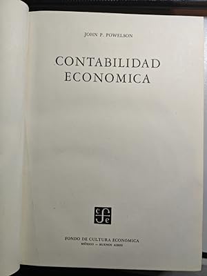 Seller image for Contabilidad econmica. for sale by TraperaDeKlaus