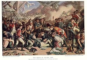 The Death of Admiral Lord Nelson at the Battle of Trafalgar,A Pivotal Moment in Naval History,Vin...