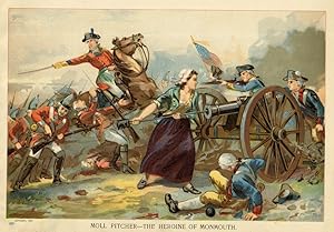Molly Pitcher,Heroine of Monmouth Battle,1892 Historical Chromolithograph