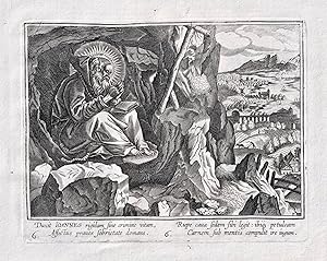 Bild des Verkufers fr Duxit Ioannes rigidam sine cirmine vitam." - Saint John the Hermit / Einsiedler hermit ermite / ermites hermits zum Verkauf von Antiquariat Steffen Vlkel GmbH