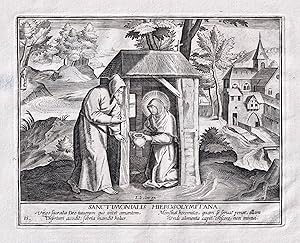 Image du vendeur pour Sanctimonialis Hierosolymitana" - Saint Hierosolymitana / Einsiedlerin hermit / ermites female hermits mis en vente par Antiquariat Steffen Vlkel GmbH