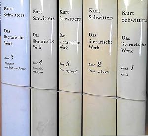 Kurt Schwitters: Das literarische Werk. Herausgegeben von Friedhelm Lach. 5 Bände.