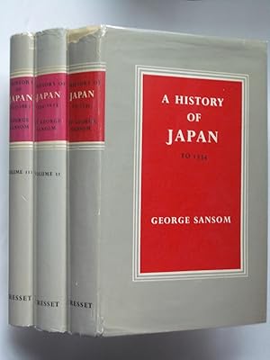 Immagine del venditore per A History of Japan: To 1334; 1334-1615; 1615-1867 [three volumes, complete] venduto da Bookworks [MWABA, IOBA]