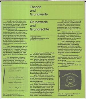 Bild des Verkufers fr Theorie und Grundwerte. Grundwerte und Grundrechte. zum Verkauf von Antiquariat Carl Wegner