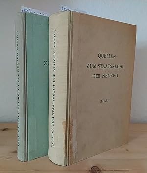 Bild des Verkufers fr Quellen zum Staatsrecht der Neuzeit. [2 Bnde - vollstndig]. - Band 1: Deutsches Verfassungsrecht im Zeitalter des Konstitutionalismus (1806 - 1918). - Band 2: Deutsche Verfassungsdokumente der Gegenwart (1919-1951) zusammengestellt von Ernst Rudolf Huber. zum Verkauf von Antiquariat Kretzer